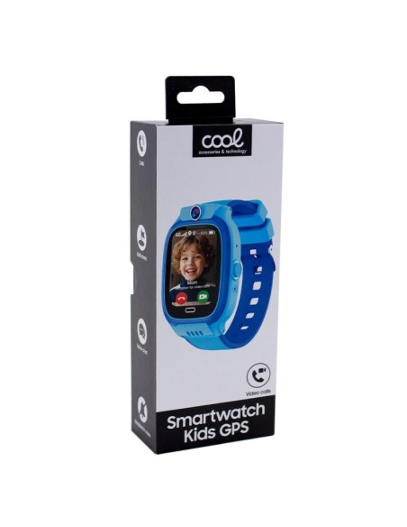 Smartwatch COOL Kids 4G GPS silicona Azul (Localización, videollamadas, SIM)