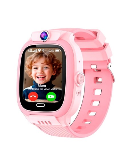 Smartwatch COOL Kids 4G GPS silicona Rosa (Localización, videollamadas, SIM)