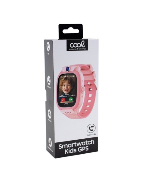 Smartwatch COOL Kids 4G GPS silicona Rosa (Localización, videollamadas, SIM)