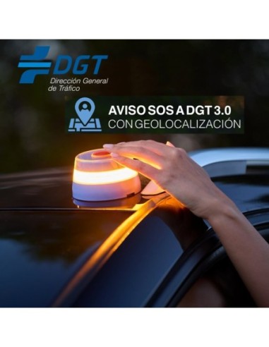 Luz baliza conectada (Homologada DGT)...