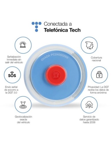 Luz baliza conectada (Homologada DGT)...