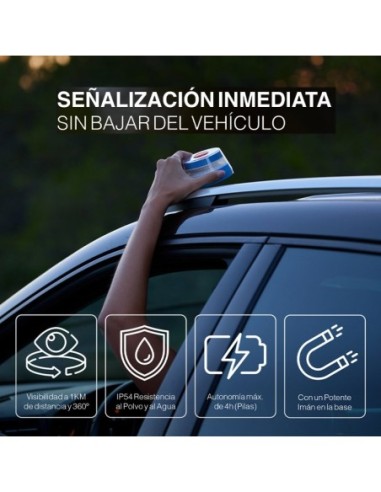 Luz baliza conectada (Homologada DGT)...