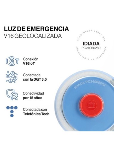Luz baliza conectada (Homologada DGT)...