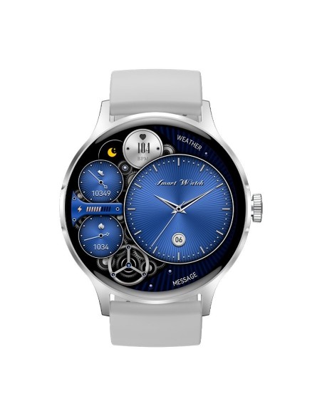 Smartwatch COOL Iris silicona Gris (Amoled, llamadas, salud, deporte)