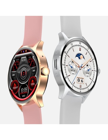 Smartwatch COOL Iris silicona Gris (Amoled, llamadas, salud, deporte)