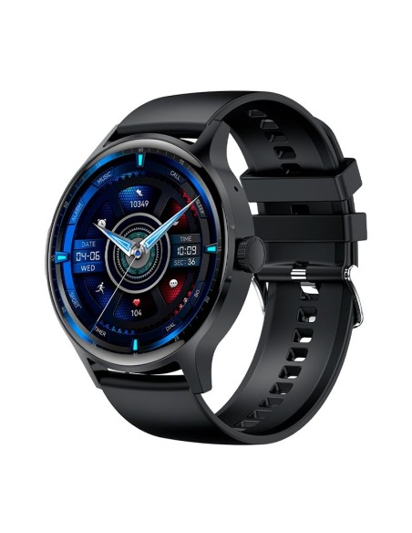 Smartwatch COOL Iris silicona Negro (Amoled, llamadas, salud, deporte)