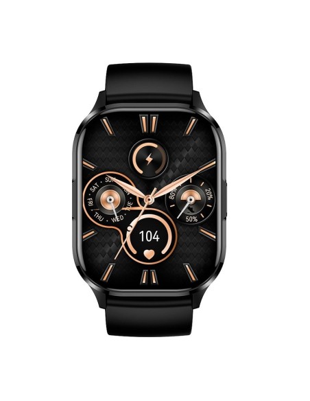 Smartwatch COOL Delta silicona Negro (Amoled, Llamadas, salud, deporte)