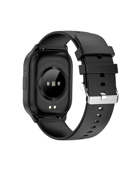 Smartwatch COOL Delta silicona Negro (Amoled, Llamadas, salud, deporte)