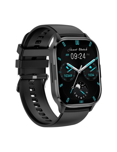 Smartwatch COOL Delta silicona Negro (Amoled, Llamadas, salud, deporte)