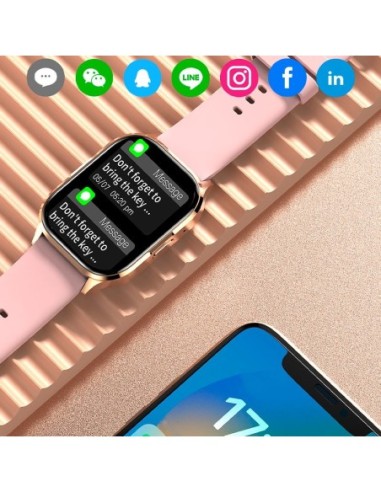 Smartwatch COOL Delta silicona Rosa...