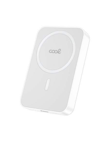Batería externa universal Power Bank 10.000 mAh magnética COOL blanca