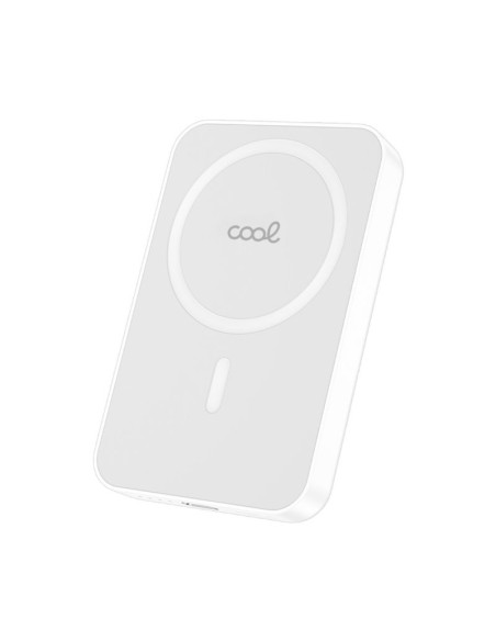 Batería externa universal magnética Power Bank Qi 5000 mAh COOL blanca