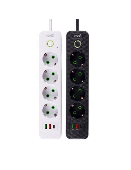 Cargador universal multipuerto COOL (Regleta 7 puertos) blanco