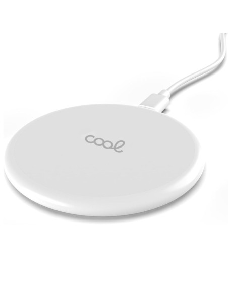 Dock base cargador smartphones inalámbrico Qi universal COOL blanco