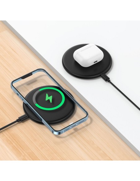 Dock base cargador smartphones inalámbrico Qi universal COOL negro