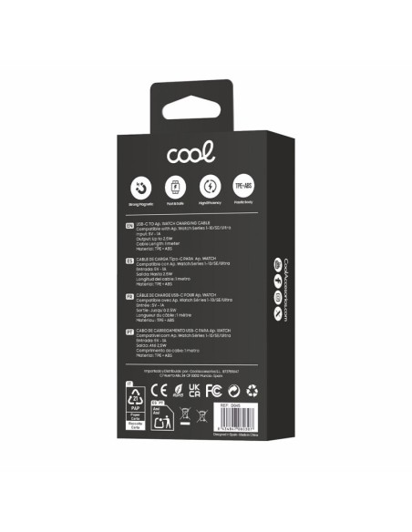 Cable USB (Tipo C) MagCharge COOL para Apple Watch universal blanco