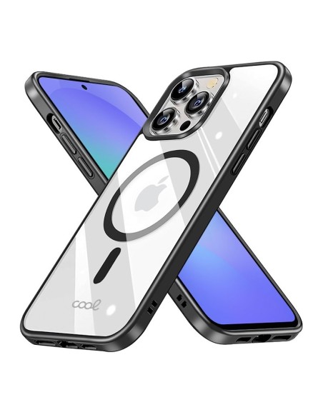 Carcasa TPU transparente Samsung A366 Galaxy A36 5G magnética borde negro