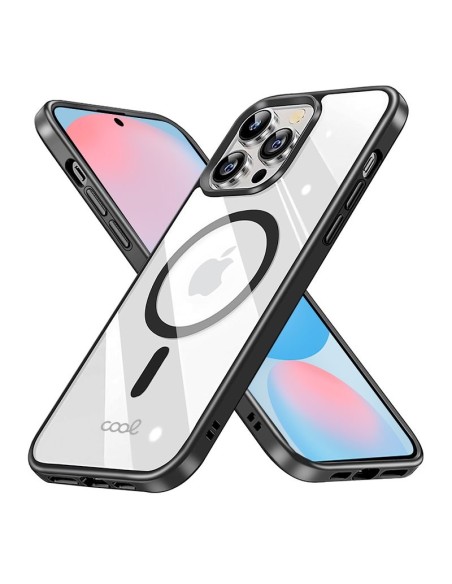 Carcasa TPU transparente Samsung S721 Galaxy S24 FE magnética borde negro