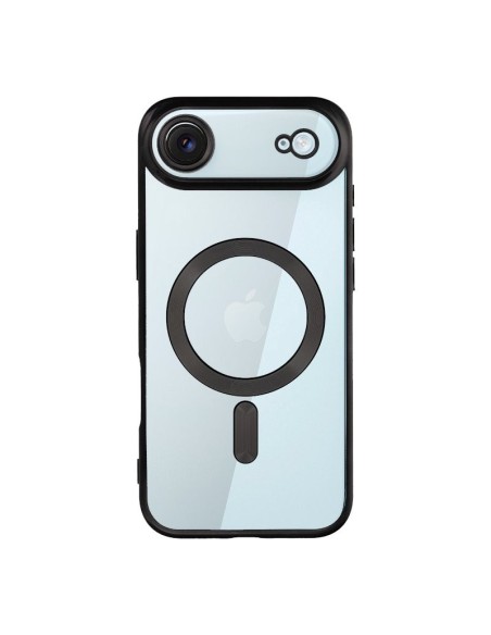 Carcasa TPU transparente iPhone Air magnética borde negro