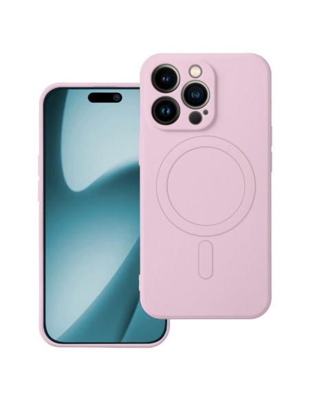 Carcasa TPU transparente iPhone Air magnética cama tela rosa