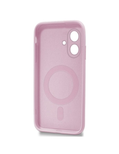 Carcasa TPU magnética iPhone 17 cama tela rosa