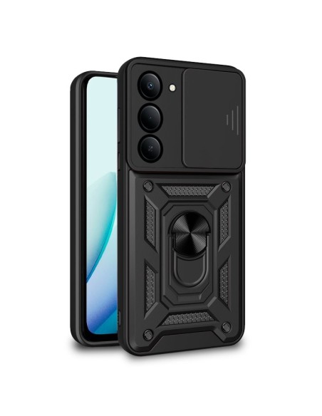 Carcasa TPU reforzada Xiaomi Redmi 15 / 15 5G anilla negra