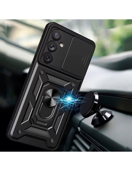 Carcasa TPU reforzada iPhone 17 Pro anilla negra