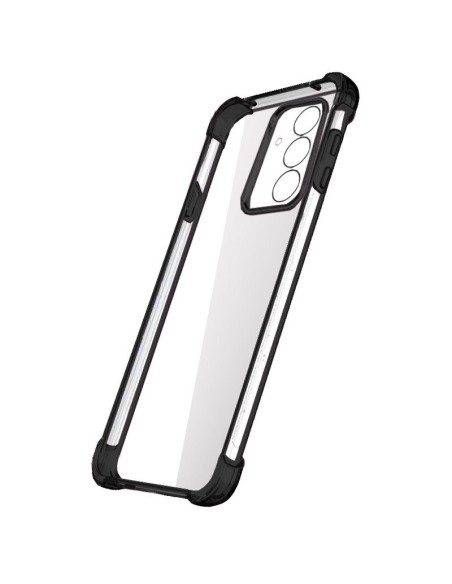 Carcasa TPU transparente reforzada Samsung M556 Galaxy M55 5G Electro negra