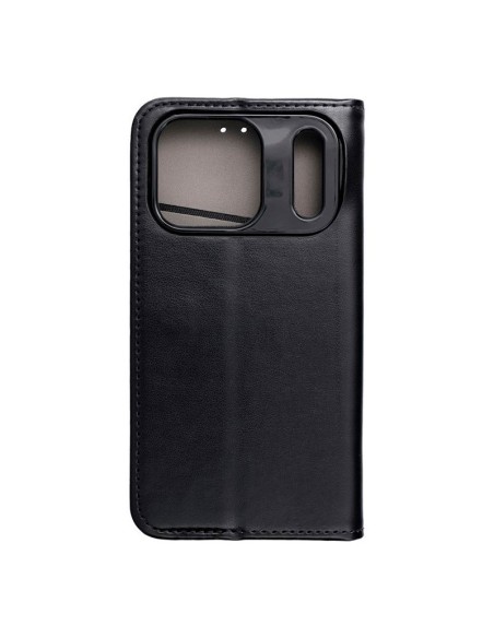 Funda libro soporte TPU iPhone 17 Pro negra