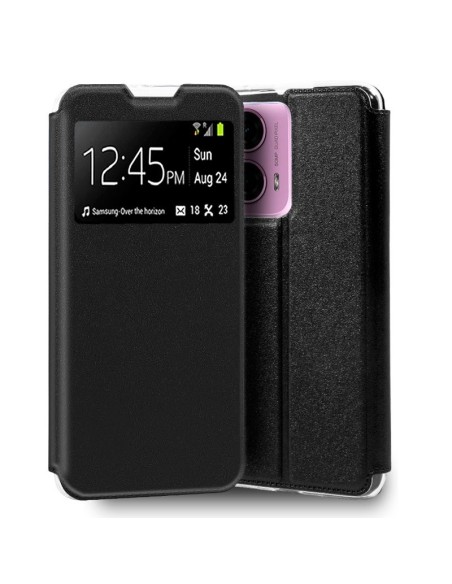 Funda libro soporte TPU Motorola Moto G04 / G24 negra