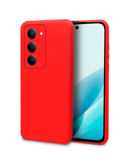 Carcasa TPU cama tela Xiaomi Redmi 15 / 15 5G roja