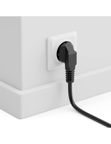 Cable red acodado universal alimentación corriente (1,8 metros) angular COOL