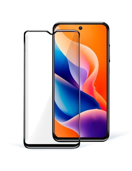 Protector pantalla vidrio templado TCL 605 / 60 SE / 60 SE Nxtpaper 5G negro (Pegado total 3D)