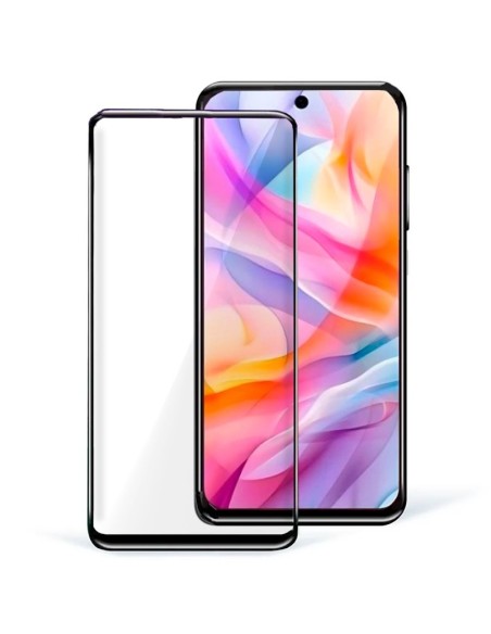 Protector pantalla vidrio templado ZTE Blade V70 Vita negro (Pegado total 3D)