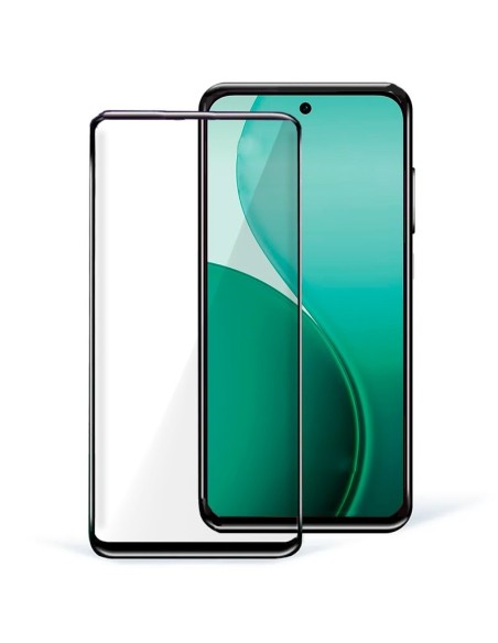Protector pantalla vidrio templado Oppo Reno 14 5G / 14 F 5G / 14 FS 5G negro (Pegado total 3D)