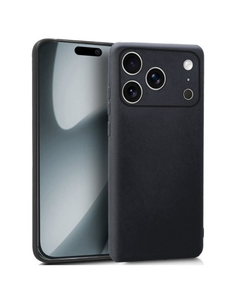 Funda gel TPU iPhone 17 Pro negra