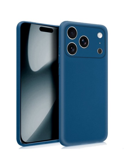Funda gel TPU iPhone 17 Pro azul