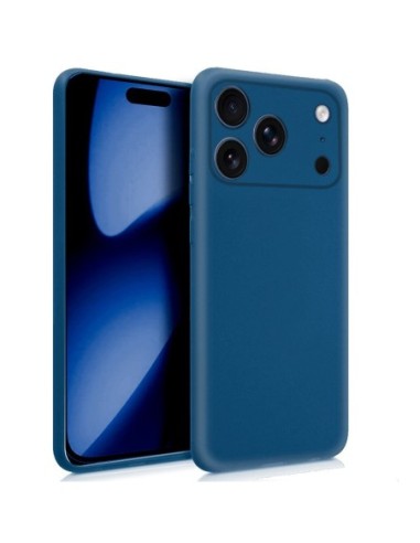 Funda gel TPU iPhone 17 Pro Max azul