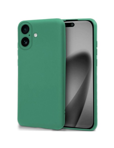 Carcasa TPU cama tela iPhone 17 verde