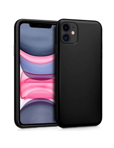 Carcasa TPU cama tela iPhone 11 negra 2