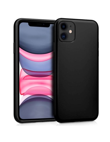 Carcasa TPU cama tela iPhone 11 negra