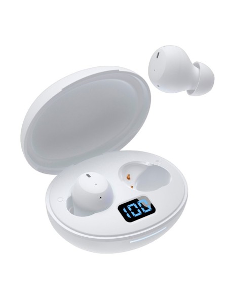 Auriculares Bluetooth estéreo Earbuds ANC COOL Pocket blancos