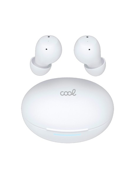 Auriculares Bluetooth estéreo Earbuds ANC COOL Pocket blancos