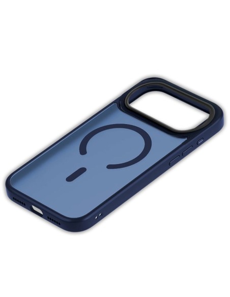 Carcasa magnética TPU iPhone Air translúcida azul marino