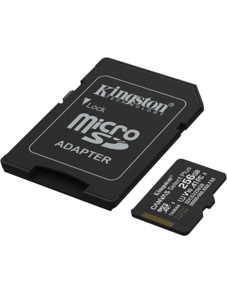 Tarjeta memoria microSD con adaptador 256 GB Kingston 150 MB/s (Clase 10)