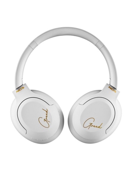 Auriculares cascos Bluetooth estéreo NGS Artica Greed blancos