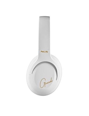 Auriculares cascos Bluetooth estéreo NGS Artica Greed blancos