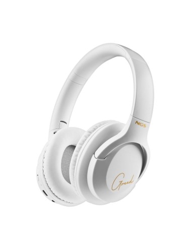 Auriculares cascos Bluetooth estéreo NGS Artica Greed blancos