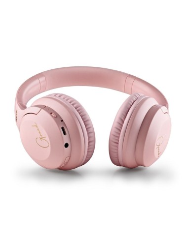 Auriculares cascos Bluetooth estéreo NGS Artica Greed rosas
