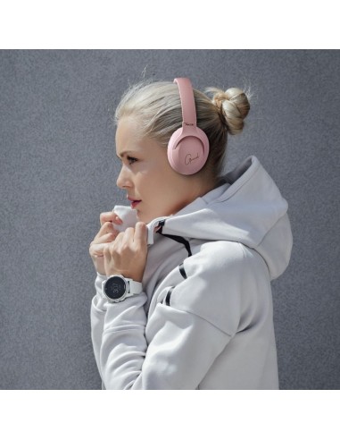 Auriculares cascos Bluetooth estéreo NGS Artica Greed rosas